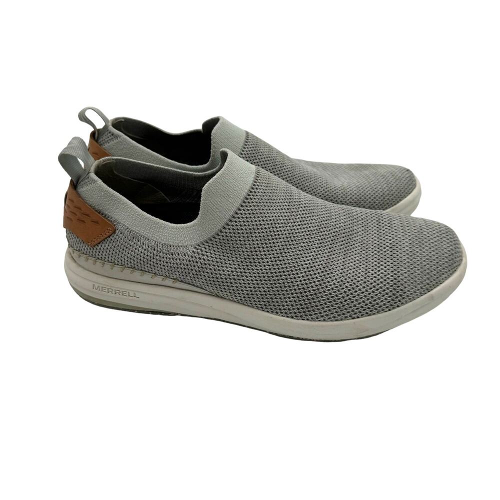 Merrell Gridway Lightweight Travel Gray Vibram Slip On Sneakers 8 J97548